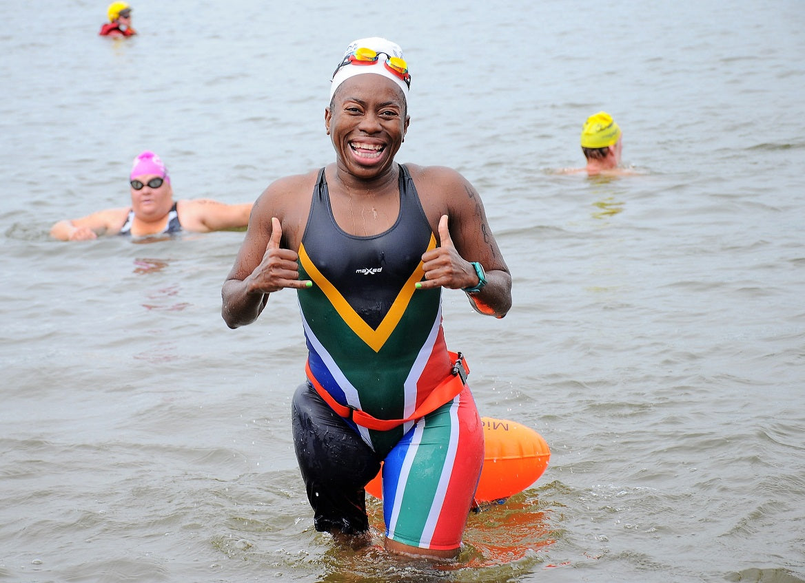 SA Para surfer Dlamini gears up for fourth aQuellé Midmar Mile